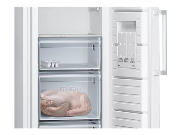Siemens iQ300 GS33NVWEP - Fryser - stående - bredde: 60 cm - dybde: 65 cm - høyde: 176 cm - 225 liter - Klasse E - hvit