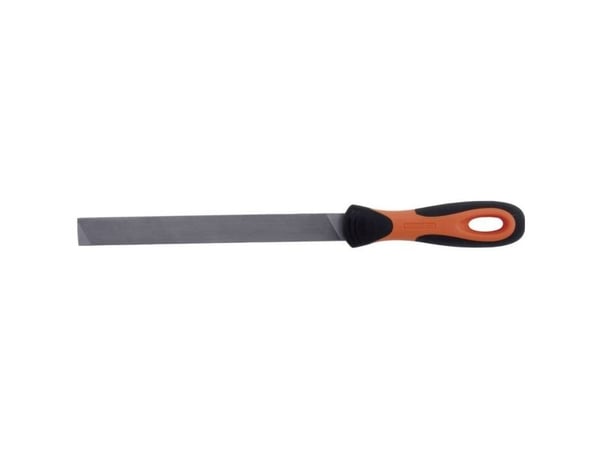 Bahco ERGO 4-138-10-1-2, Fil, Flate mapper, Mellom grov og 2. kutt, Plast, Sort, Oransje, Ergonomisk, Grep som ikke glir