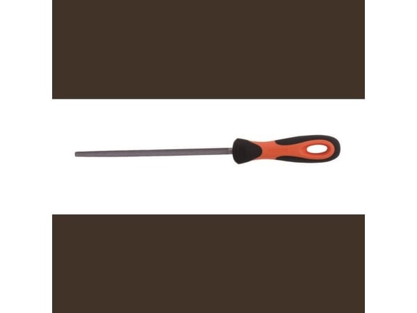 Bahco ERGO 1-230-10-1-2, Fil, Rund fil, Mellom grov og 2. kutt, Plast, Sort, Oransje, Ergonomisk, Grep som ikke glir