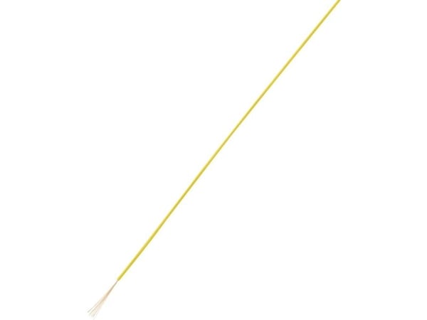 TRU COMPONENTS 1564518 Johdin LiFY 1 x 0,05 mm² Keltainen 25 m