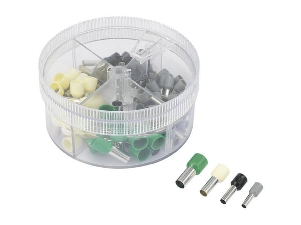 TRU COMPONENTS 739705 Kaapelinippusarja 4 mm² 16 mm² Harmaa, musta, norsunluu, vihreä 100 kpl