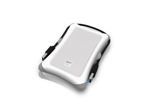 SILICON POWER Armor A30 - Harddisk - 2 TB - ekstern (bærbar) - 2.5" - USB 3.0 - hvit