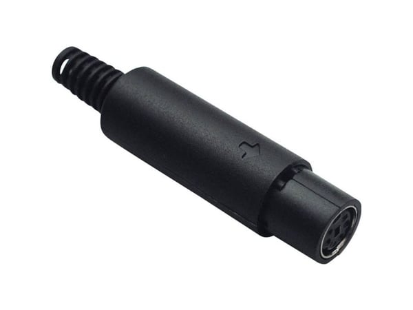 TRU COMPONENTS 1578864 mini-DIN rundkontakt tilkobling, rette poler: 6, 1 stk