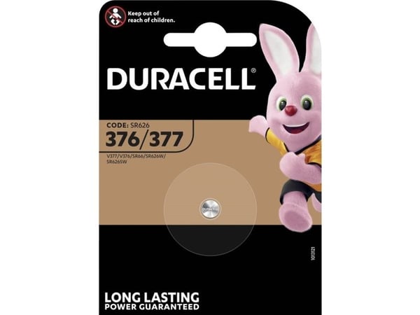 Duracell D 377 - Batteri SR66 - silveroxid - 25 mAh