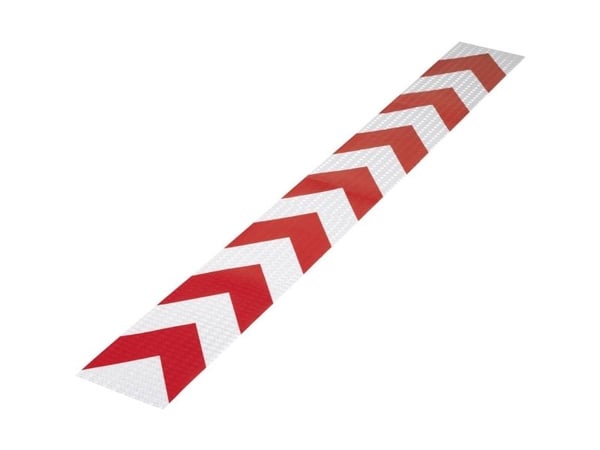 TOOLCRAFT RTS115/1000-RD varselstriper RTS rød (L x B) 1 m x 11,5 cm 1 stk