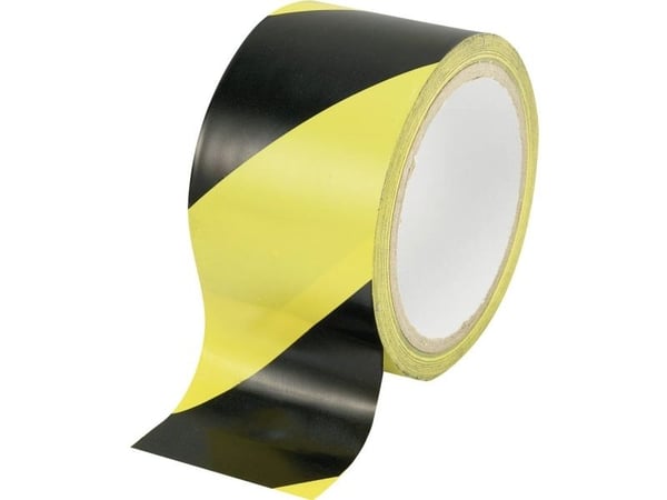 Markeringsbånd TOOLCRAFT WT-YB svart/gul 18 m x 48 mm 1 stk