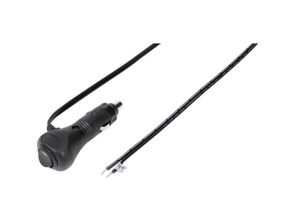 TRU COMPONENTS kjøretøykontakt inkl. kabel, maks. belastning 10 A 12 V/DC