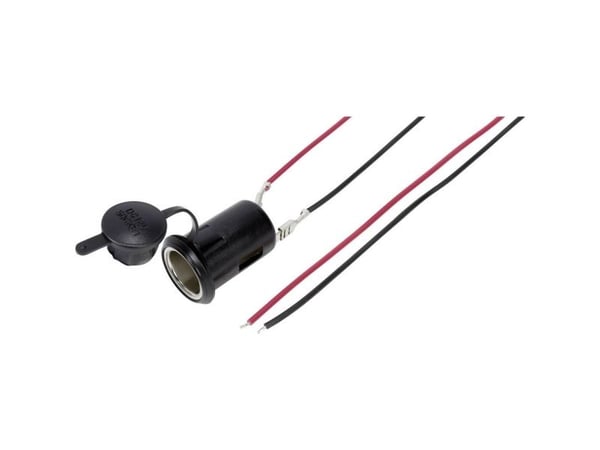 TRU COMPONENTS bilplugg med hette maks. belastning strøm 10 A 12 V/DC