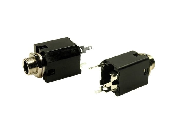 Cliff FM6703 Jakkipistoke 6,35 mm Liitäntä, uppoasennossa pystysuoraan Napaisuus: 3 Stereo 1 kpl
