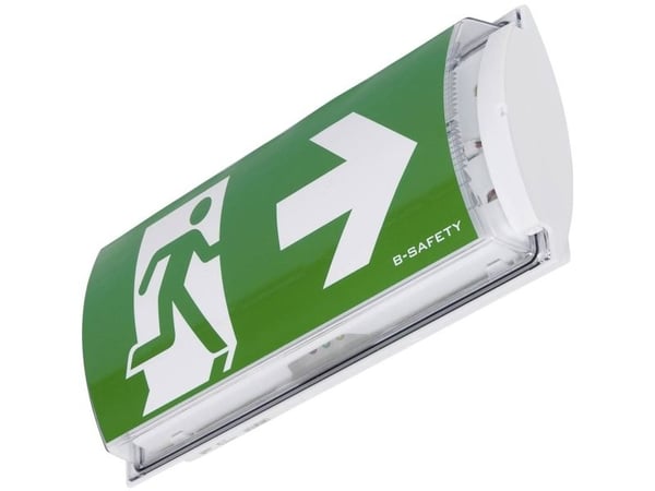 B-SAFETY BR561030 LED nødlys for rømningsveier veggmontering utgang høyre/venstre