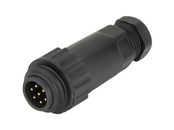 Weipu 814086 Rund kontakt Kontakt, rak Serie (rund kontakt): WA Totalt antal poler: 6 + PE 1 st