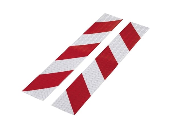 TOOLCRAFT RTS60/400-RD 1564046 Advarselsstriber RTS Rød, Sølv (L x B) 40 cm x 60 mm 1 set