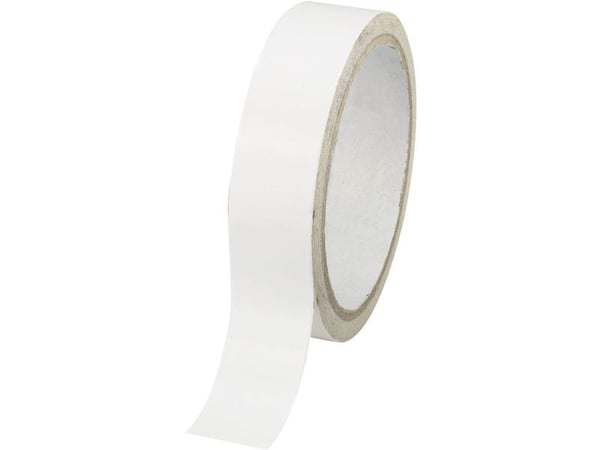 Dobbelsidig tape Conrad Components hvit (L x B) 30 m x 24 mm, akryl, innhold: 1 rull