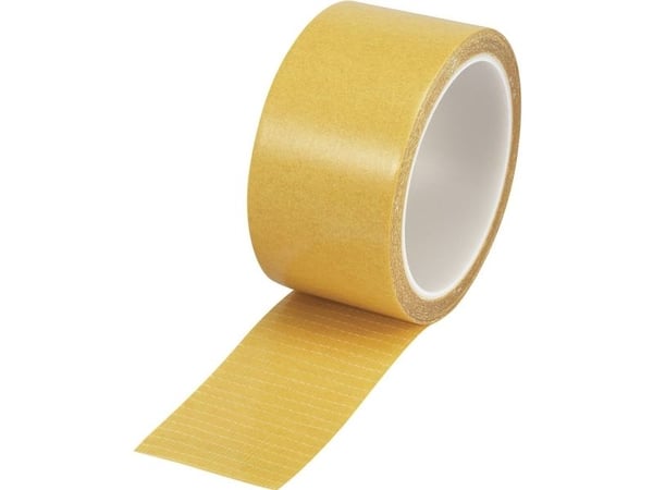 Dobbeltsidig teip Conrad Components klar (L x B) 10 m x 50 mm, 1 rull