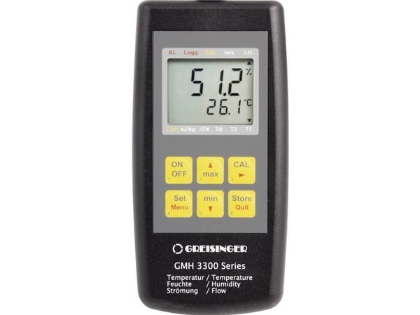 Greisinger GMH 3351 luftfuktighetsmåler (hygrometer) 0 % rF til 100 % rF, dataloggerfunksjon (478450)