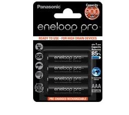 Panasonic eneloop pro BK-4HCDE/4BE - Akku 4 x AAA - (ladattava) - 930 mAh