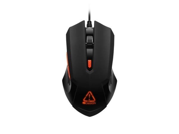 Canyon Star Raider, Høyre hendt, Optisk, USB Type-A, 3200 DPI, Sort, Oransje Canyon Star Raider, Høyre hendt, Optisk, USB Type-A, 3200 DPI, Sort, Oransje