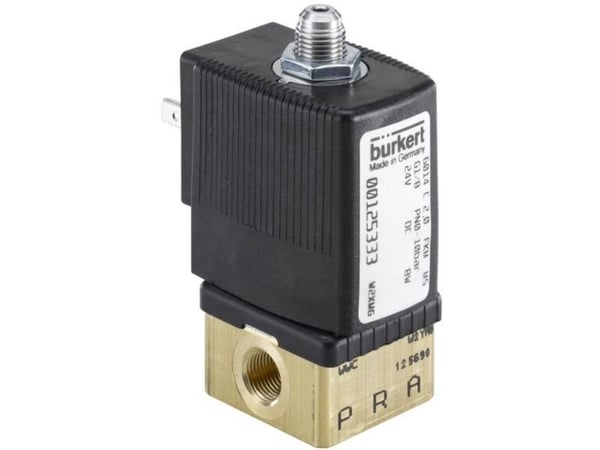 Bürkert Løfteankerventil 126407 6014 24 V Laippa, G 1/8 Nominel dimension 2 mm Direkte virkende 1 stk