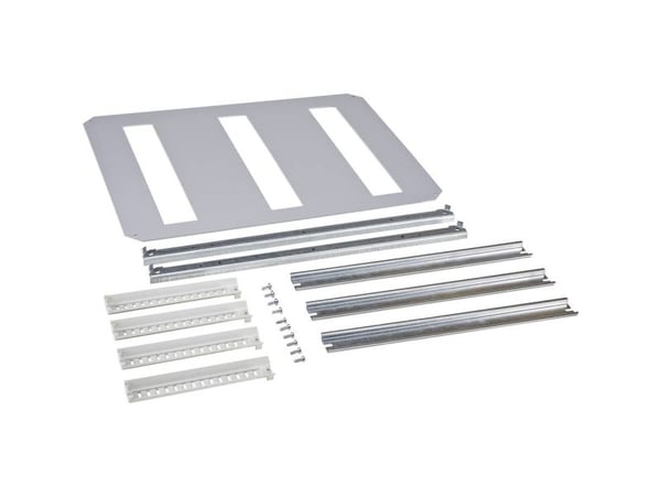 Fibox DRS ARCA 504021 Asennuskehys 3-rivinen Teräs Harmaa (L x S) 500 mm x 400 mm 1 kpl 1 kpl