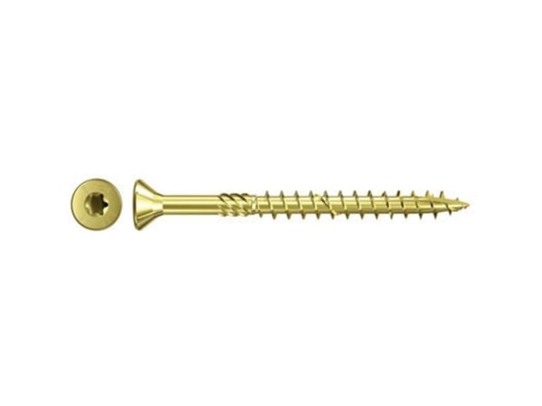 Fischer 660207, Skru, Sinkbelagt stål, Fibre board, Zink, Delgjenge, Forsenket hode