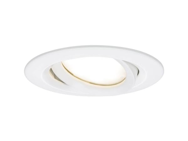 Paulmann 936.81, Innsunket spotlight, 1 ampuller, LED, 2700 K, 425 lm, Hvit