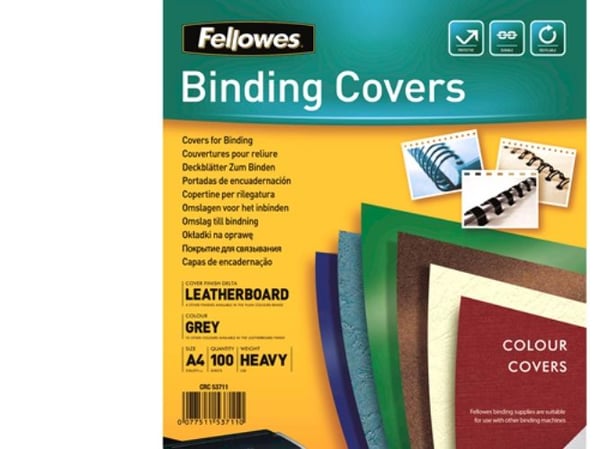 Fellowes 5371103, A4, Papir, Grå, 210 mm, 1 mm, 298 mm