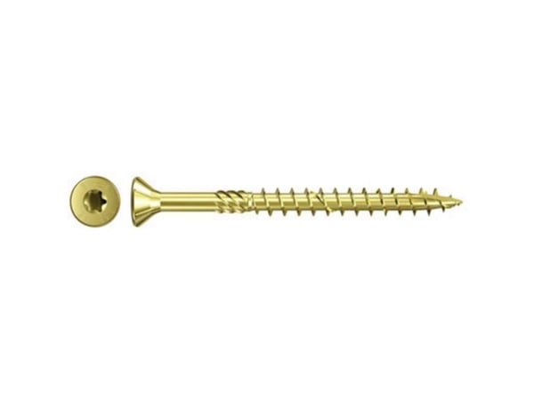 Fischer 660202, Ruuvi, Sinkkipinnoitettu teräs, Kuitulevy, Sinkki, Osittainen kierre, Uppokanta