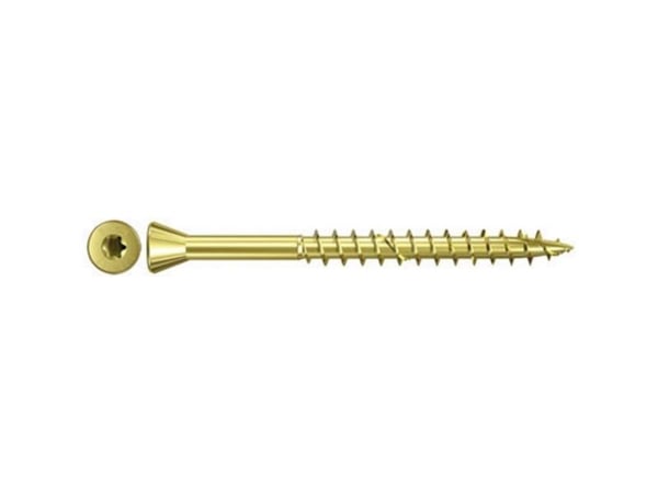 Fischer 660103, Skru, Sinkbelagt stål, Tre, Zink, Delgjenge, Forsenket hode