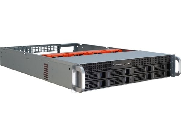 Inter-Tech IPC 2U-2408 - Rackmonterbar 2U - SSI EEB - SATA/SAS - hot-swap - ingen strømforsyning (EPS2U) - USB