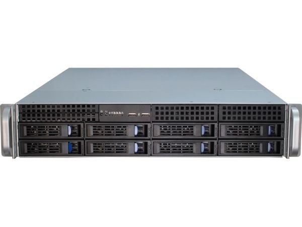 Inter-Tech IPC 2U-2408 - Rackmonterbar 2U - SSI EEB - SATA/SAS - hot-swap - ingen strømforsyning (EPS2U) - USB