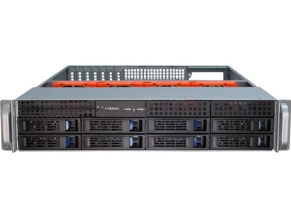 Inter-Tech IPC 2U-2408 - Rackmonterbar 2U - SSI EEB - SATA/SAS - hot-swap - ingen strømforsyning (EPS2U) - USB