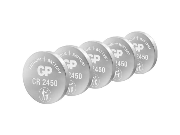 GP Lithium knapcelle CR2450, 5-pak