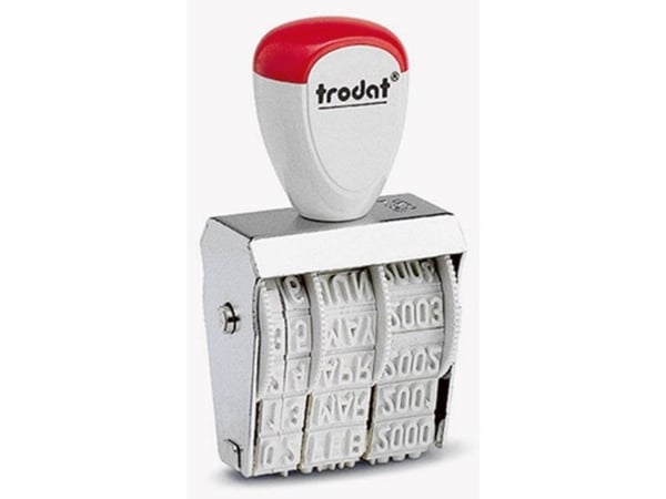 Trodat CLASSIC 1010 datumstämpel 26 x 4 mm (B x H) silver