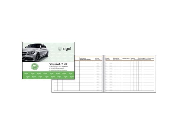 Sigel - Loggbok - 40 ark - A6 (105 x 148 mm) - liggande