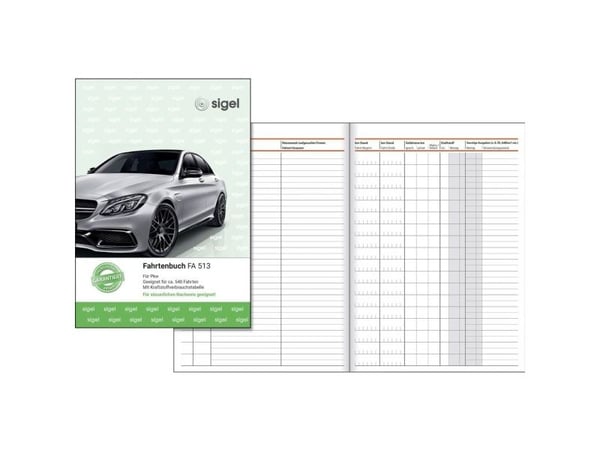 Sigel FA513, Bild, Grön, Vit, A5, 32 ark, Linjerat papper, Inbunden