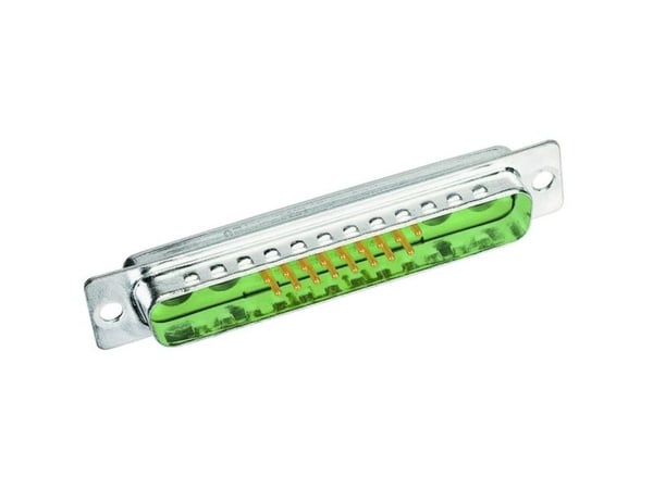 Harting 09 69 211 5072, D-Sub 2, Grønn, Metallisk, Polyester, Stål, Termoplast, Boks, Kobberlegering, 5 A