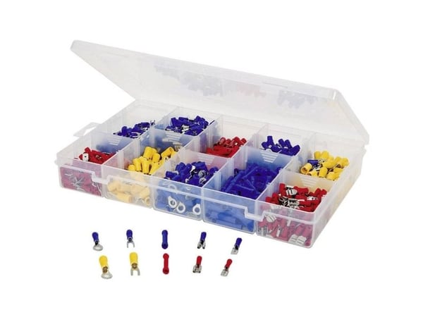 TRU COMPONENTS 731306 klemmeforbindelsesstykker sortiment 0,50-2,50 mm² blå/gul/rød 1000 stk