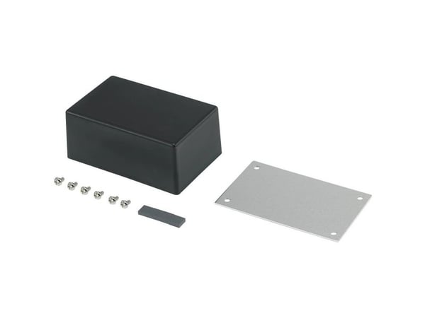 TRU COMPONENTS 98003C9 530086 universal-kabinet 83,5 x 53,5 x 35 ABS metall svart 1 stk