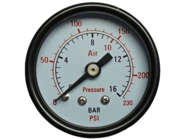 Aerotec manometer 9415451 tilkobling (manometer) bakside utvendig gjenger 1/4 1 stk