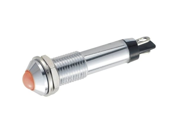 LED-merkkivalo, pyöreä, 12 V/DC BD 0802