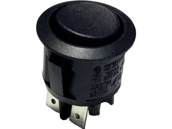 Keinukytkin 250 V/AC 8 A 2 x On/Off/On R13-244D B/B painekytkin/0/paineenkytkin 1 kpl.