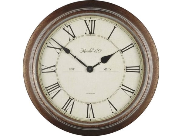Technoline WT 7006, Vegg, Kvartsklokke, Rund, Brun, Beige, Svart, Analog, Batteri