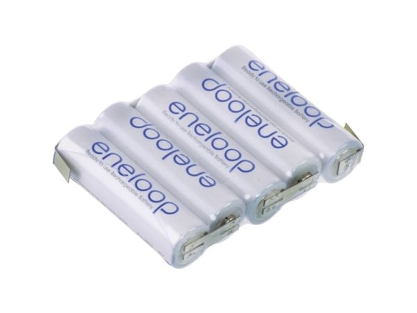 Panasonic BK3-MCCF Batteripakke Celletal: 5 Batteristørrelse: R6 (AA) Z-loddefane NiMH 6 V 1900 mAh