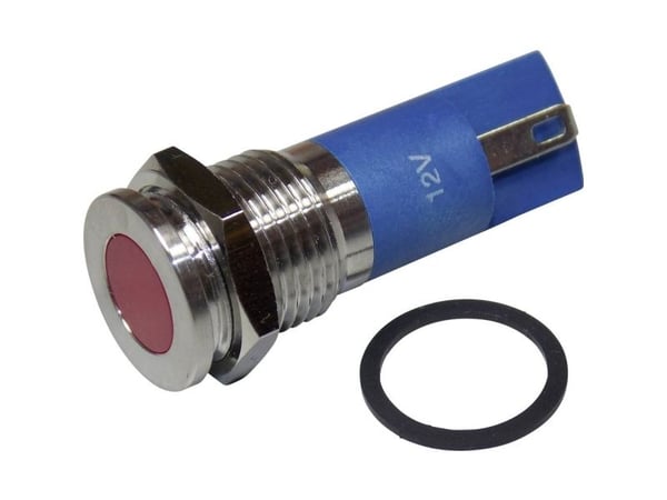 TRU COMPONENTS 1605981 LED-merkkilamppu Rød 12 V DC/AC