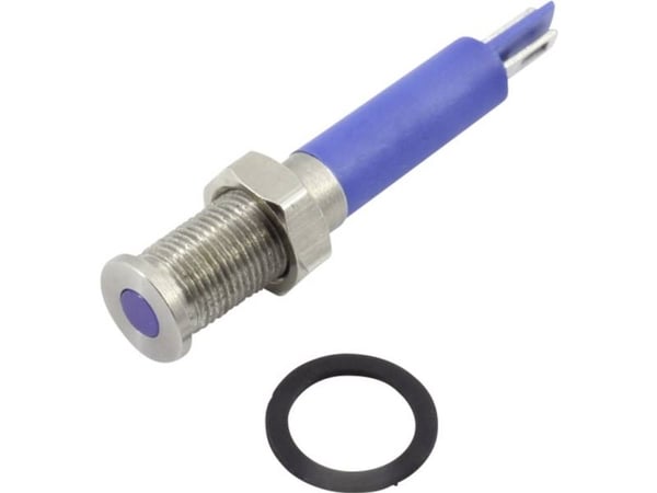 TRU COMPONENTS 1605942 LED-merkkivalo Blå 12 V DC/AC