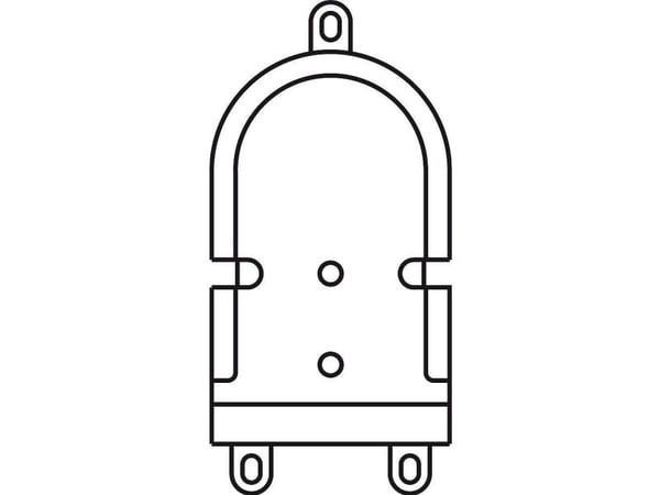 Siedle 200029839-00 dørtelefon-tilbehør monteringsutstyr sort