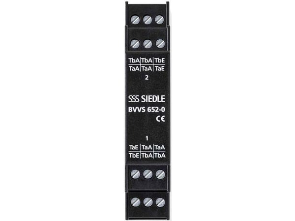 Siedle buss videofordeler symmetrisk DIN-skinne svart BVVS 652-0 ( 200049630-00 )