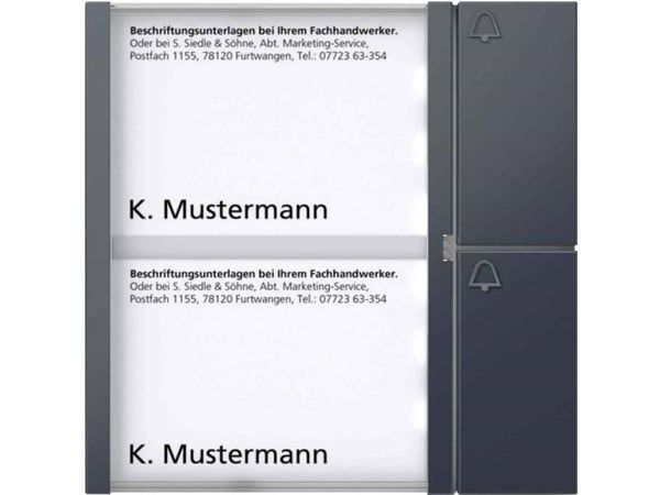 Tastemodul TM 612-2 AG antrasittgrå (210004998-00)