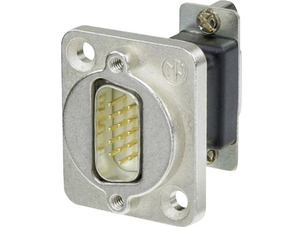 Neutrik NADB15MF, D-SUB, D-SUB, Musta, Hopea