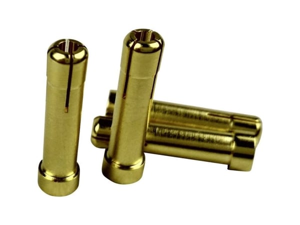 Reely-adapterplugg [1x 4 mm gullkontaktplugg - 1x 5 mm gullkontaktsokkel] Reely (1605782)